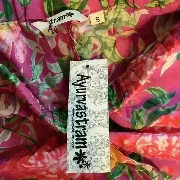 Summer Drawstring Floral Pants Sizes S-5x - Picture 4 of 7